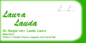 laura lauda business card